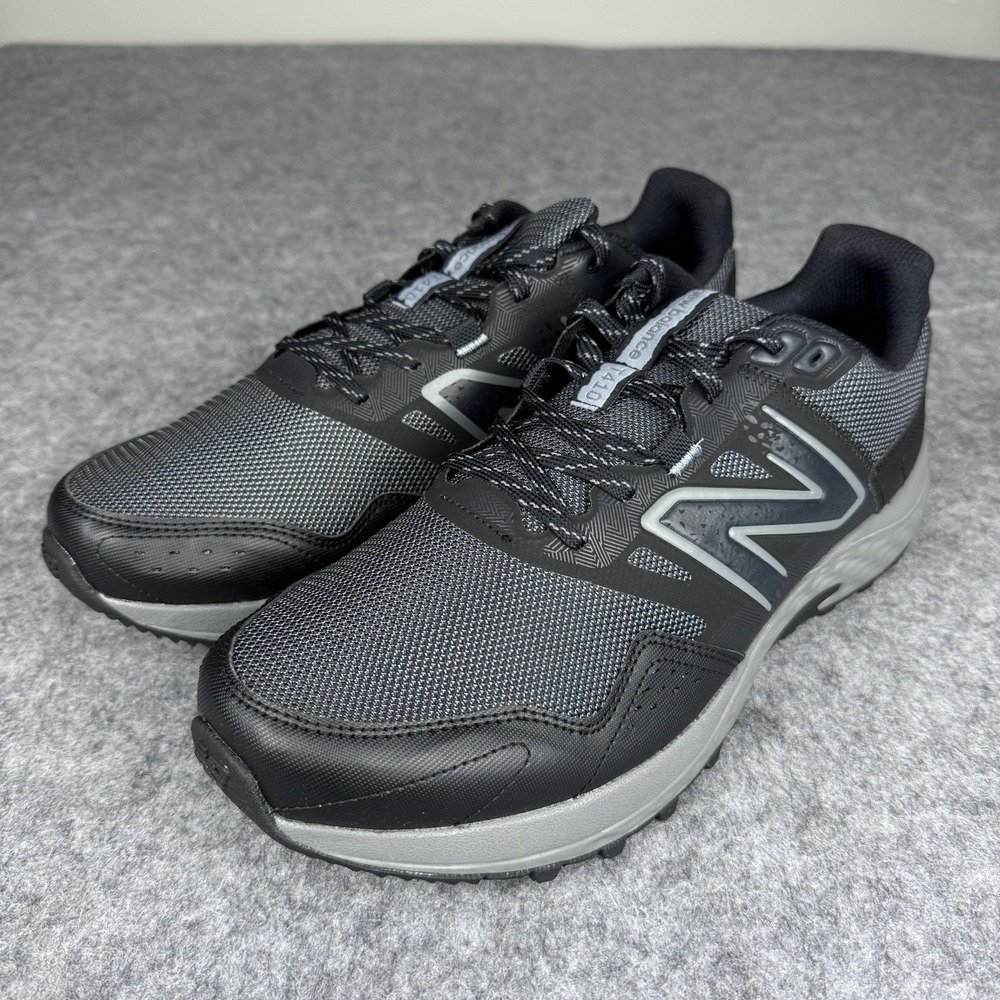 New Balance NEW 410 v8 Mens 13 Womens 14.5 4E Wide Black Running Shoes MT410LB8